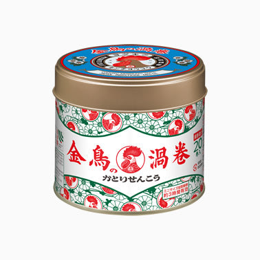 日本金鳥の渦卷蚊香 罐裝(迷你20圈)-森林味