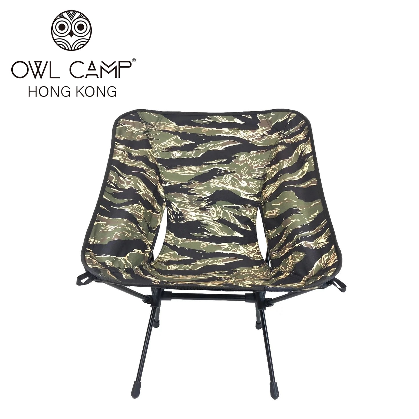 OWL CAMP 虎紋迷彩椅