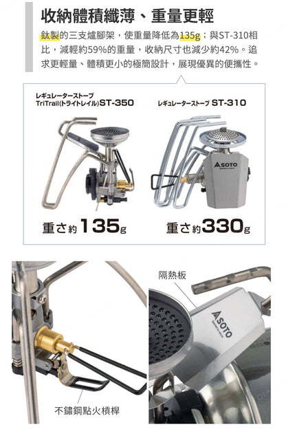 SOTO Regulator Stove TriTrail ST-350