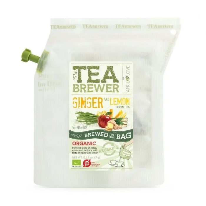 April Love Teabrewer - Ginger & Lemon Organic Herbal Tea 有機薑檸檬花茶包