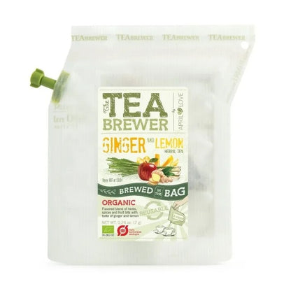 April Love Teabrewer - Ginger & Lemon Organic Herbal Tea 有機薑檸檬花茶包