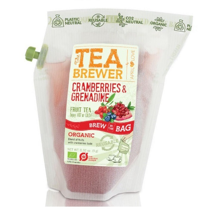 April Love Teabrewer - Organic Cranberries & Grenadine 有機蔓越莓石榴汁茶包