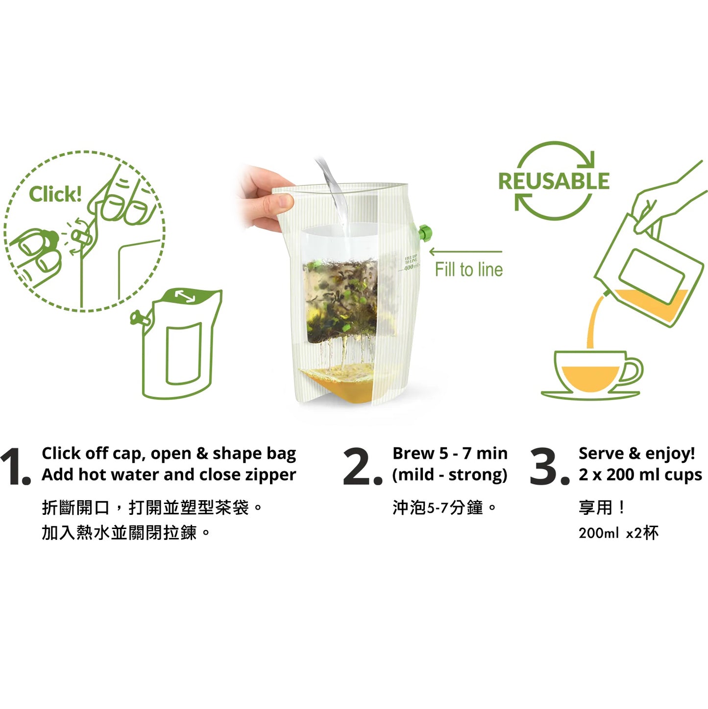 April Love Teabrewer - Cool Mint Organic Herbal Tea 有機酷薄荷花茶包