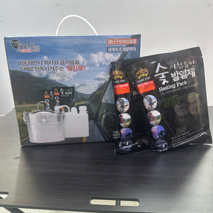 全新-韓國製無火煮食爐 Walking Cook送10包發熱包