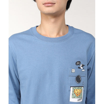 Chums Instant Camera Pocket Brushed Long T-Shirt CH01-2451