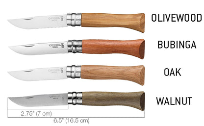 Opinel No.6 Stainless Steel Premium Wood Handles