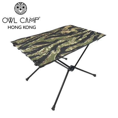 OWL CAMP 虎紋迷彩桌