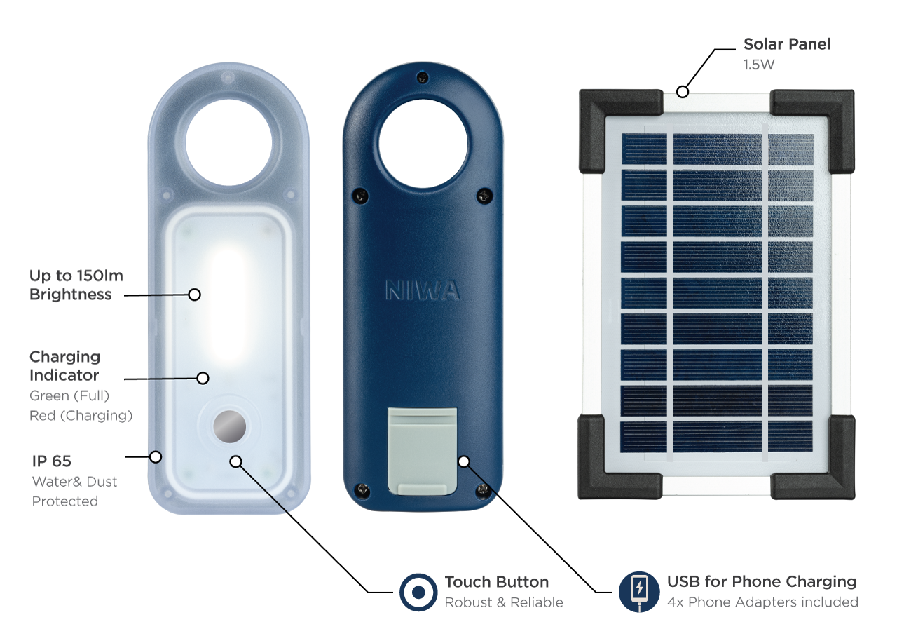 Niwa Starlight One Portable Solar Led Light & Battery Bank 150lm 太陽能燈套裝