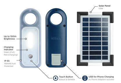 Niwa Starlight One Portable Solar Led Light & Battery Bank 150lm 太陽能燈套裝